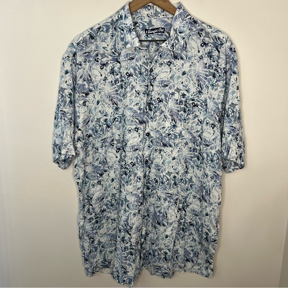 Johnnie-O Hangin Out Linen Blend Short Sleeve Button-Up Tristen Style Men's XXL - Picture 3 of 6